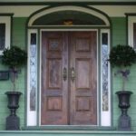 wood front door installation